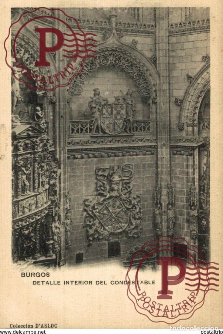 Postcards: BURGOS, DETALLE INTERIOR DEL CONDESTABLE. CASTILLA Y LE&Oacute;N ESPA&Ntilde;A ESPAGNE