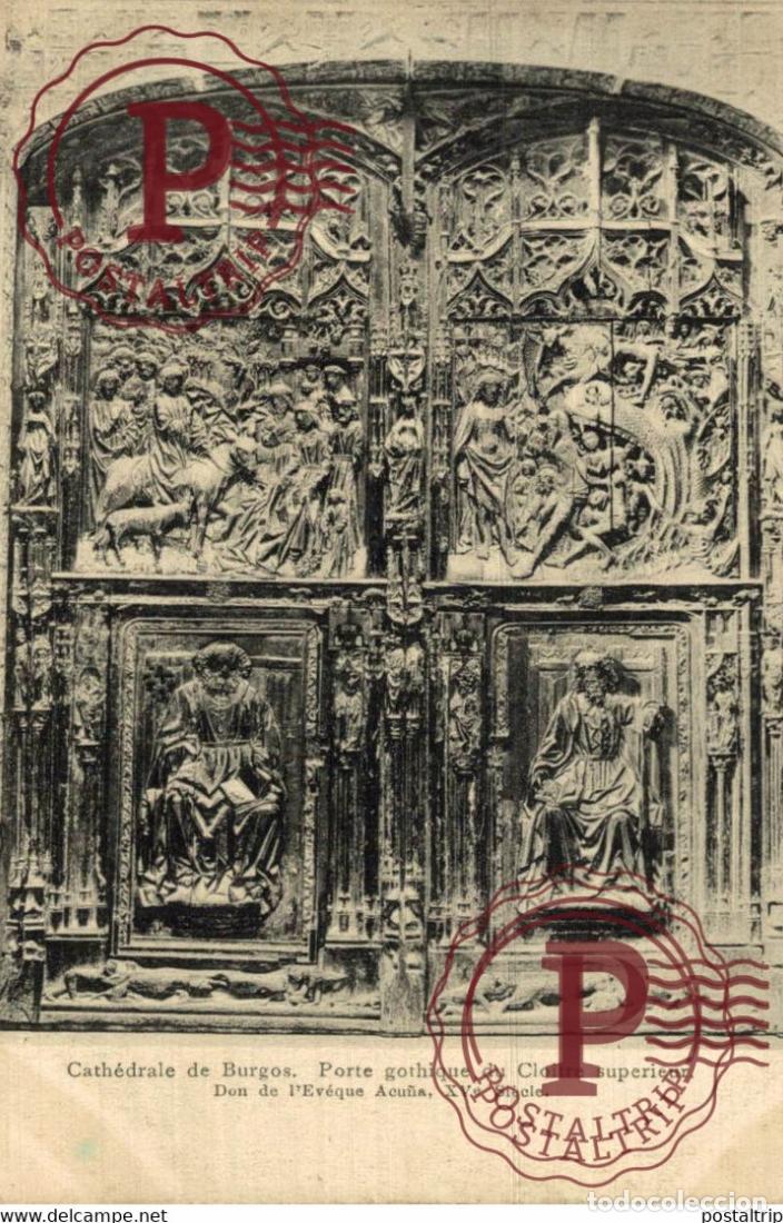 Postales: CATH&Eacute;DRALE DE BURGOS, PORTE GOTHIQUE DU CLOITRE SUPERIEUR. CASTILLA Y LE&Oacute;N ESPA&Ntilde;A ESPAGNE