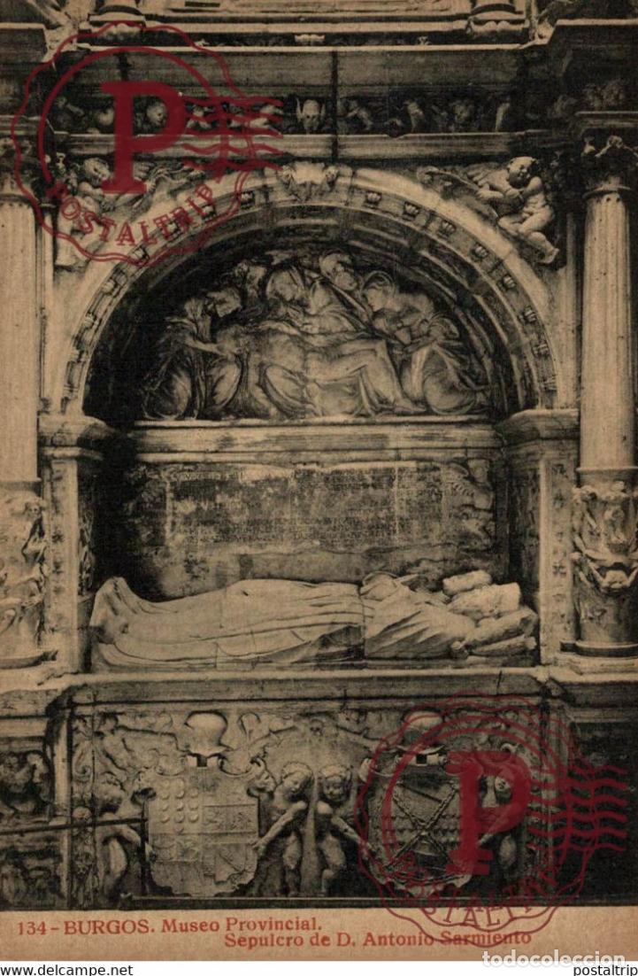 Postales: BURGOS, MUSEO PROVINCIAL, SEPULCRO DE DON ANTONIO SARMIENTO. CASTILLA Y LE&Oacute;N ESPA&Ntilde;A ESPAGNE
