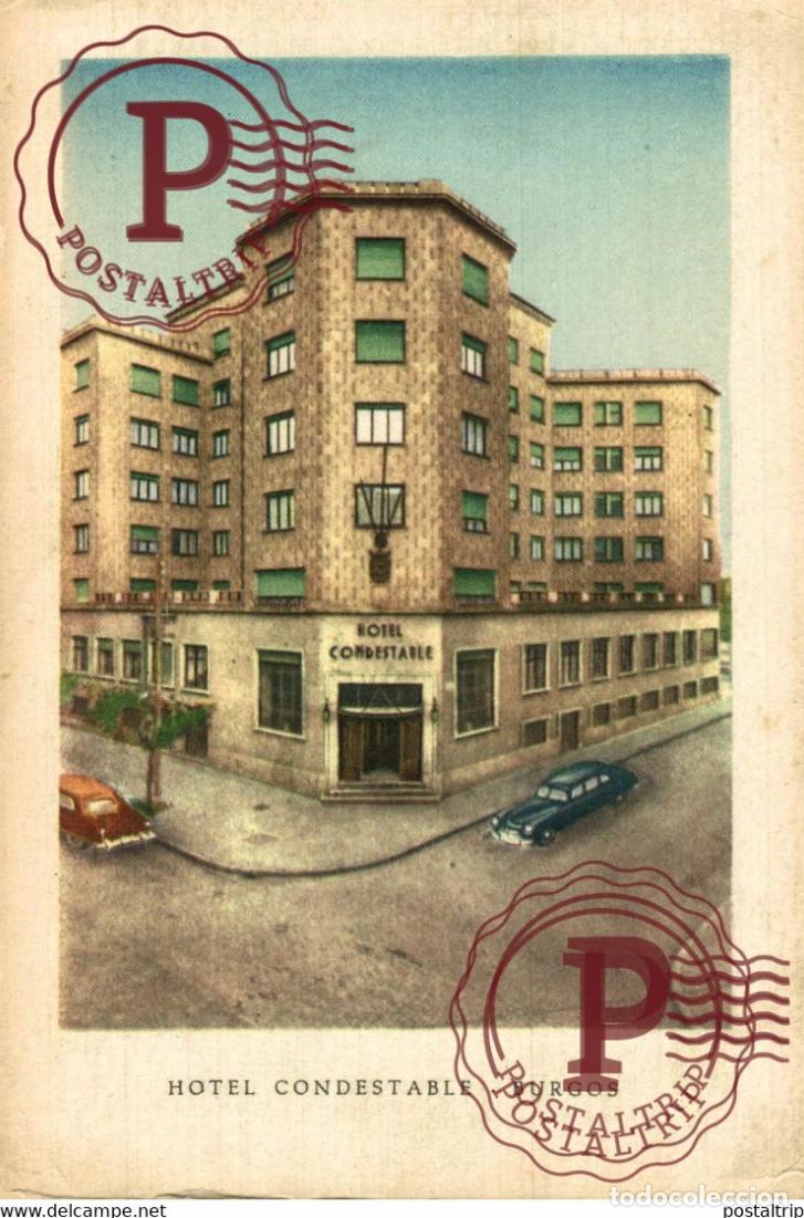 Postales: BURGOS, HOTEL CONDESTABLE, ILUSTRACI&Oacute;N A COLOR. CASTILLA Y LE&Oacute;N ESPA&Ntilde;A ESPAGNE