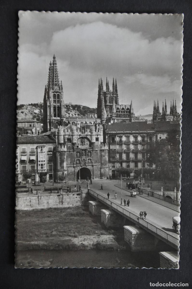 Postales: BURGOS - ARCO DE SANTA MAR&Iacute;A Y CATEDRAL