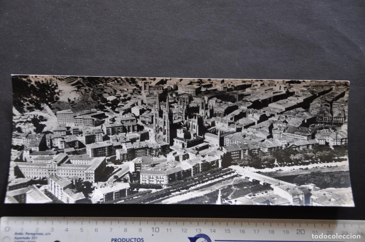 Postales: POSTAL SUPERPANOR&Aacute;MICA DE BURGOS - LA CATEDRAL Y VISTA PARCIAL DESDE AVI&Oacute;N