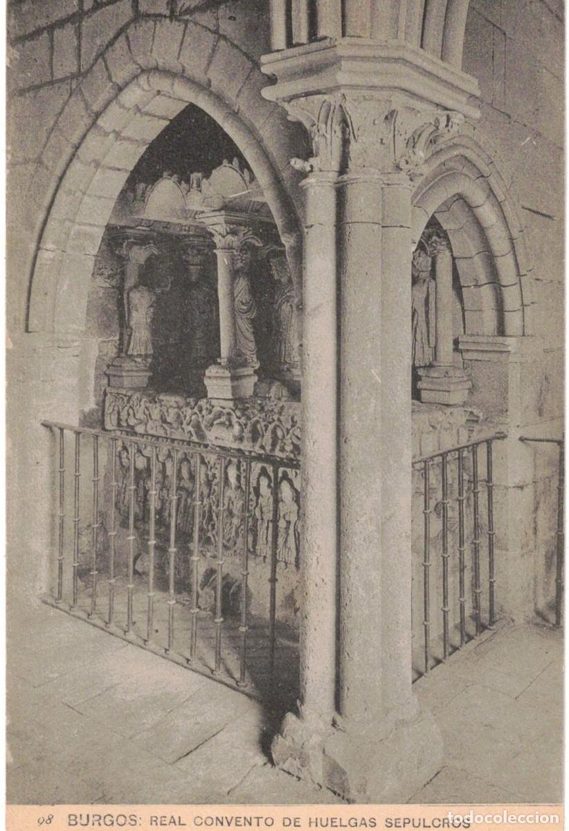 Postales: :::: B352 - POSTAL - BURGOS - REAL CONVENTO DE HUELGAS - SEPULCRO DEL SIGLO XIII