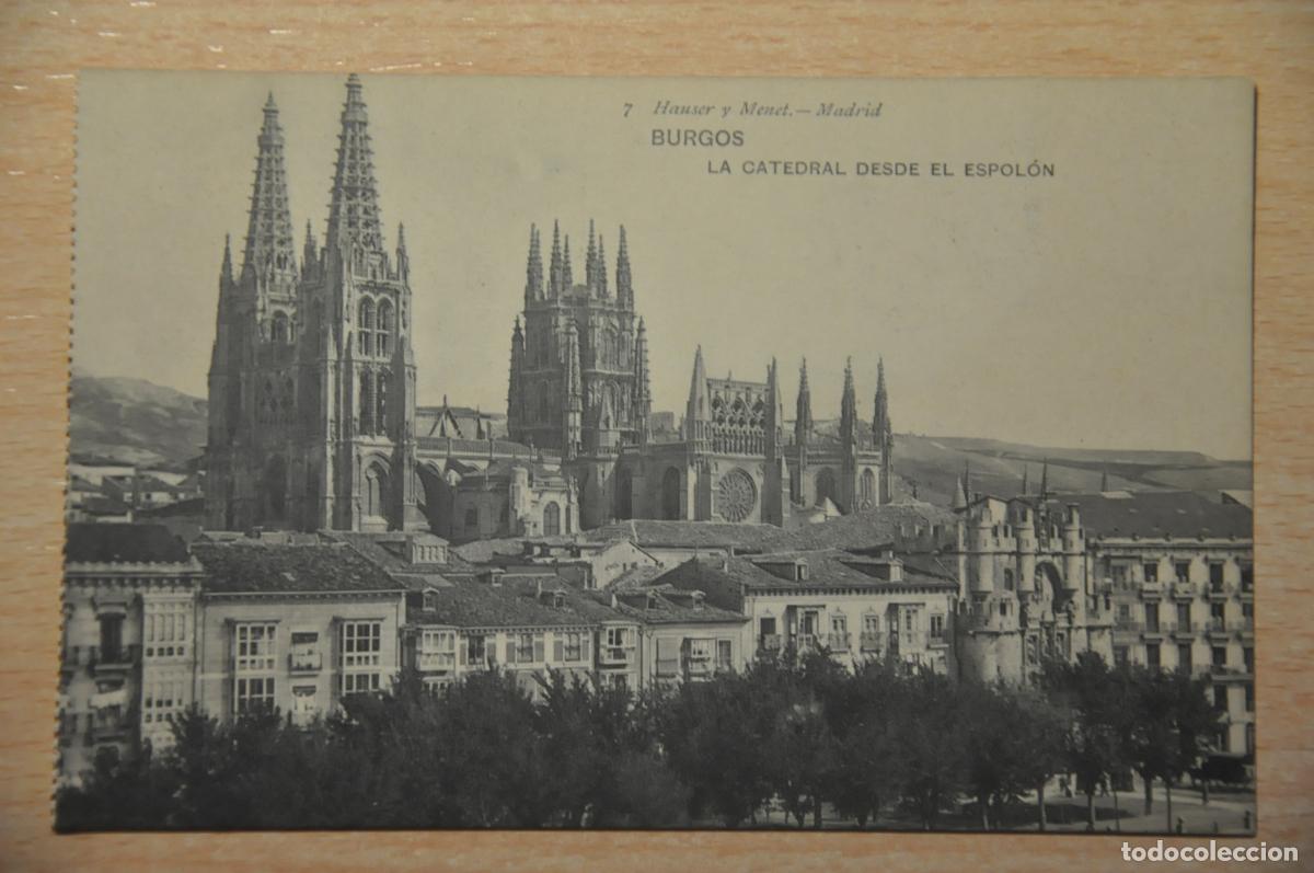 Postales: postal burgos, la catedral desde el espolon, hauser y menet 7
