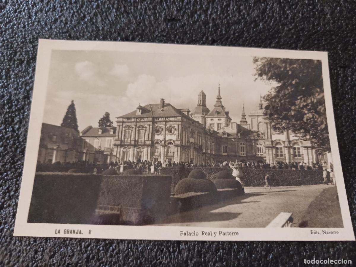 Postales: 8 LA GRANJA DE SAN ILDEFONSO SEGOVIA PALACIO REAL Y PARTERRE ED. NAVARRO