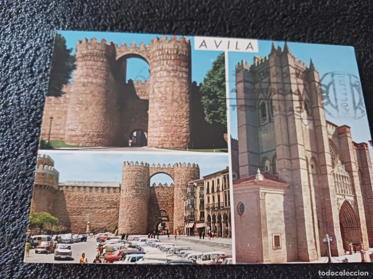 Postales: 52 avila, detalles de la ciudad, ed. garrabella, circulada