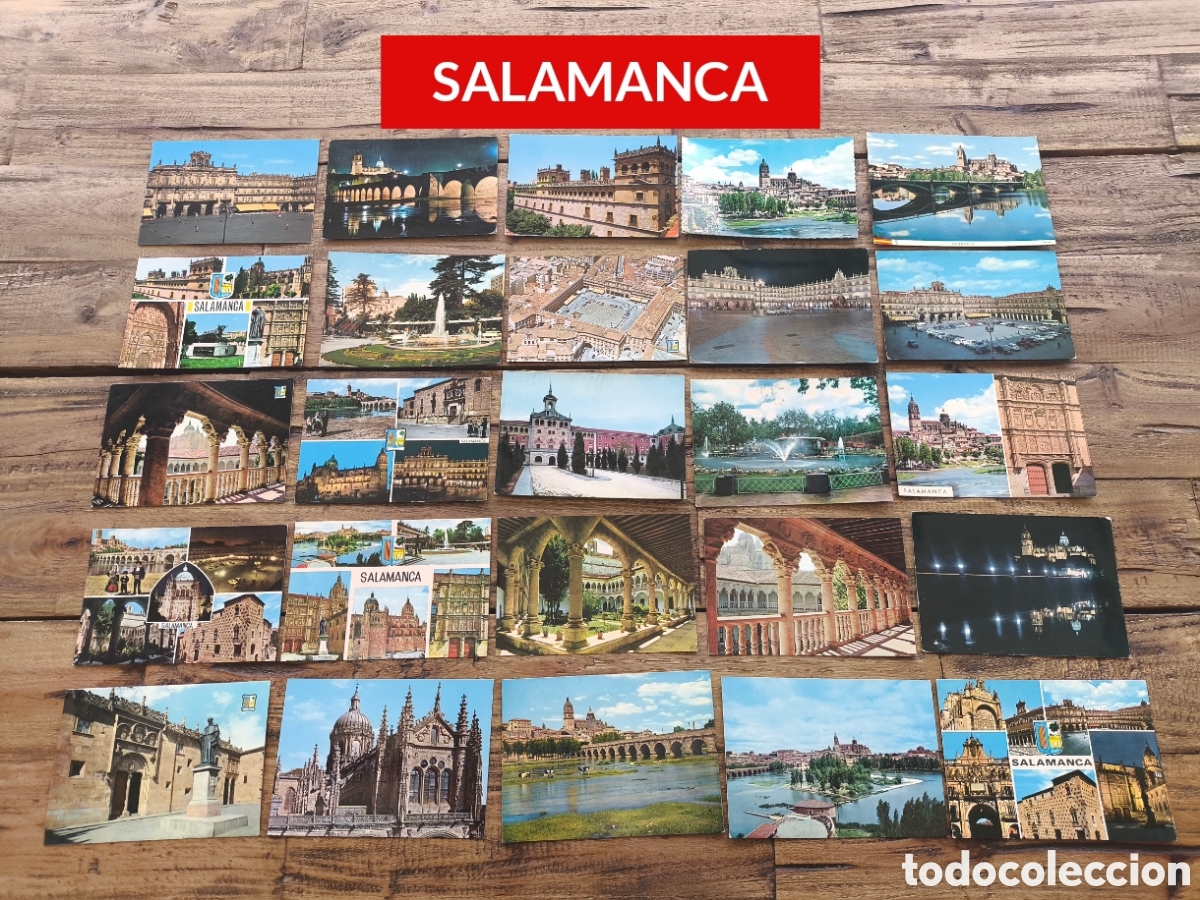 Postales: Lote 124 postales Salamanca Alba de Tormes Guijuelo Bejar La Alberca Pe&ntilde;aranda Castilla y Le&oacute;n ....