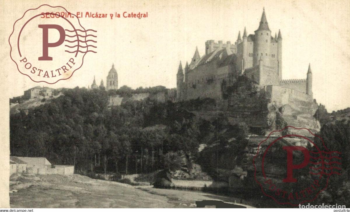 Postales: Segovia El Alcazar y la Catedral Castilla y Le&oacute;n. Espa&ntilde;a Spain