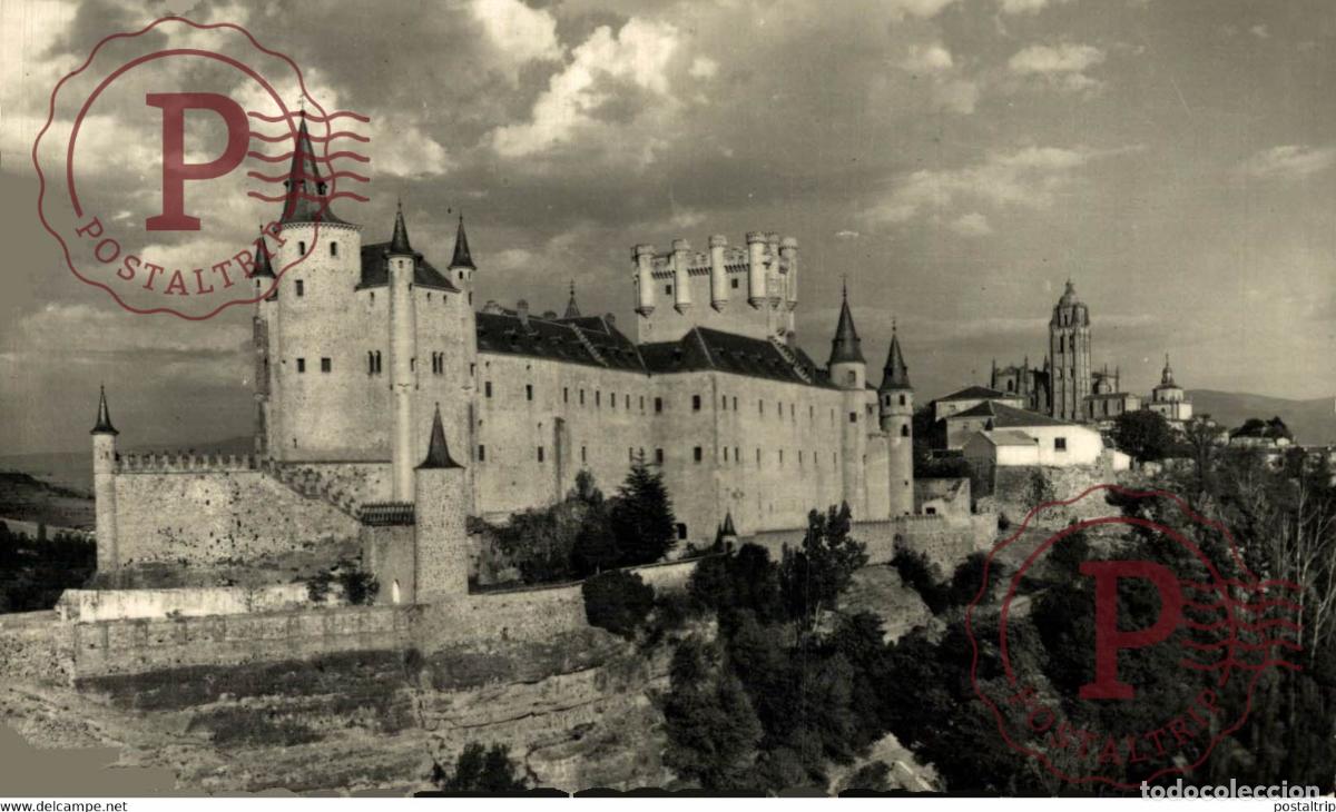 Postales: Segovia El Alcazar y la Catedral Castilla y Le&oacute;n. Espa&ntilde;a Spain