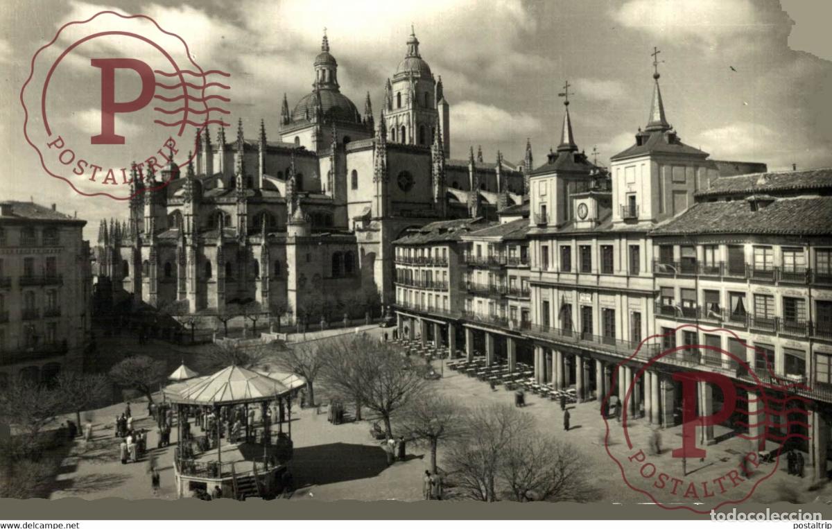 Postales: Segovia Plaza del General Franco Castilla y Le&oacute;n. Espa&ntilde;a Spain