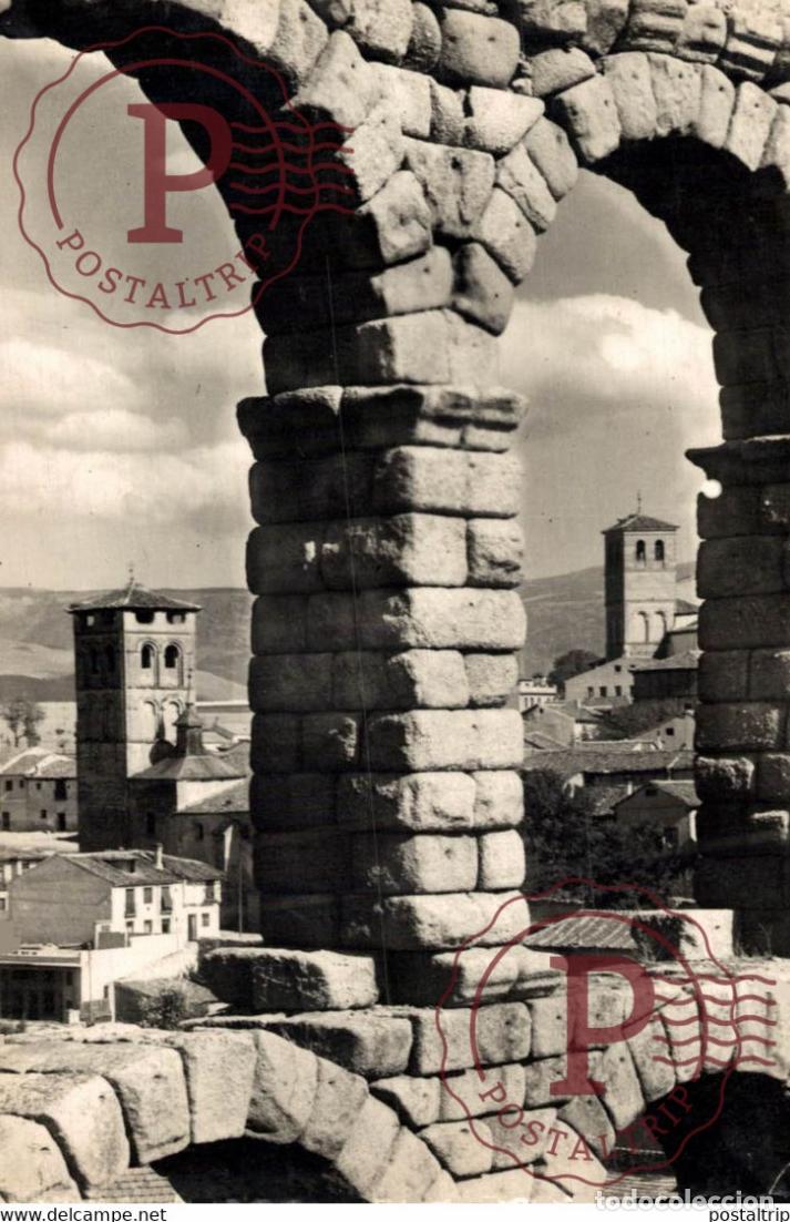Postales: Segovia Detalle del Acueducto Castilla y Le&oacute;n. Espa&ntilde;a Spain
