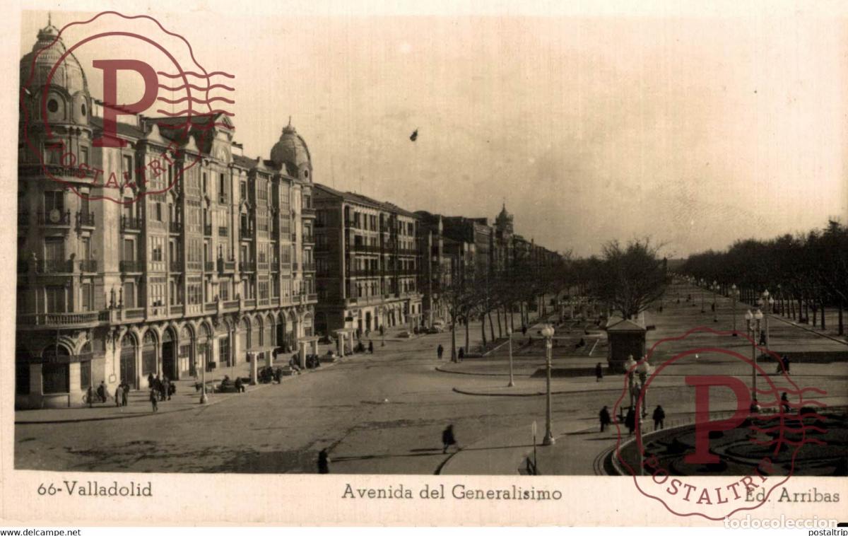 Postales: Valladolid Avenida del General&iacute;simo Provincial Castilla y Le&oacute;n. Espa&ntilde;a Spain