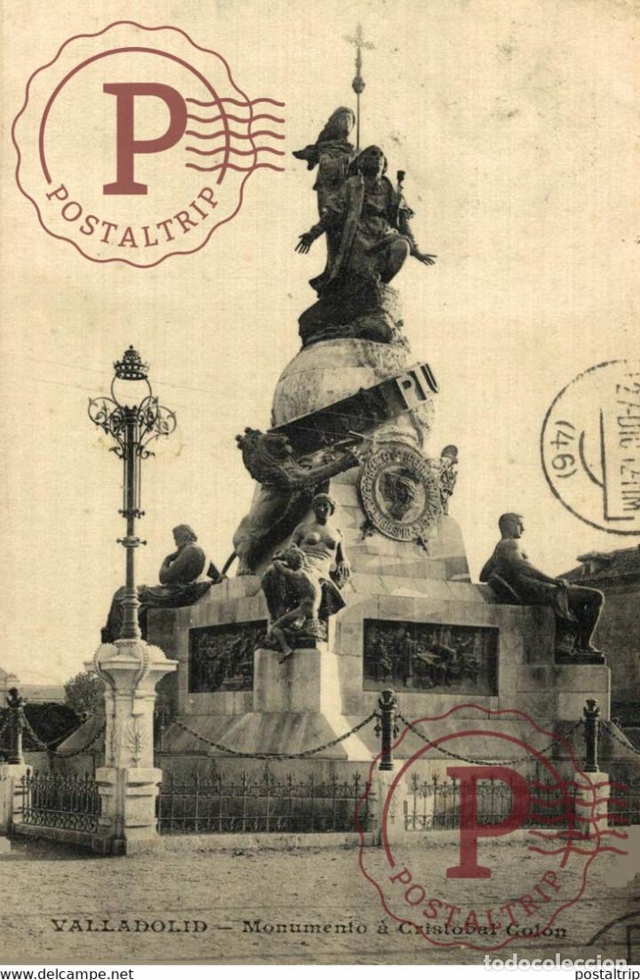 Postales: Valladolid Monumento a Cristobal Col&oacute;n Castilla y Le&oacute;n. Espa&ntilde;a Spain