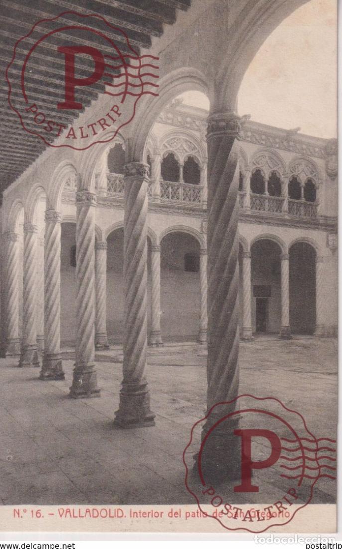 Postales: Valladolid Interior del patio de San Gregorio Castilla y Le&oacute;n. Espa&ntilde;a Spain