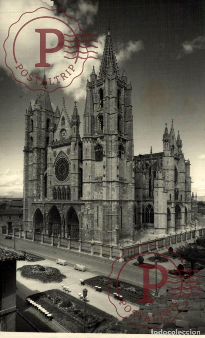 Postales: LE&Oacute;N FACHADA PRICIPAL DE LA CATEDRAL. Espa&ntilde;a Spain