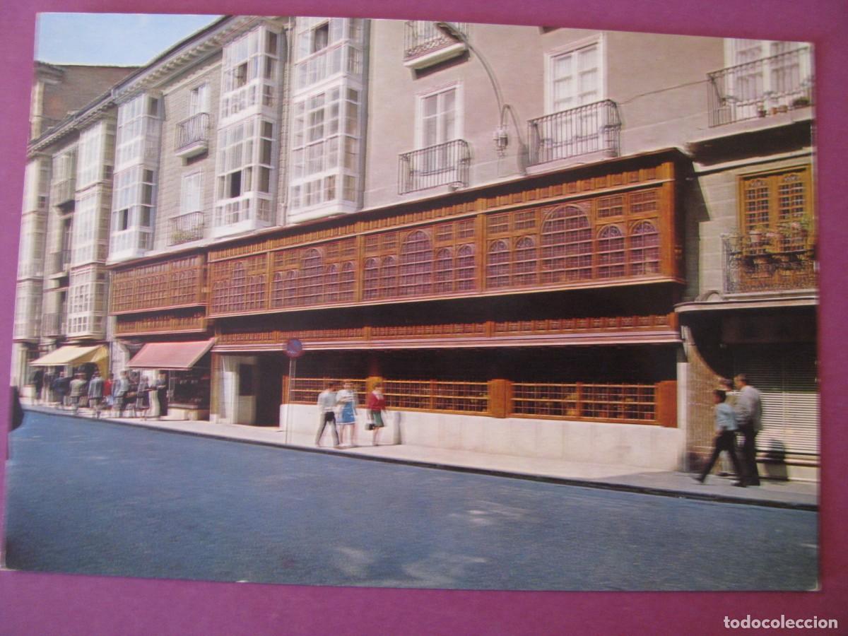 Postales: POSTAL DE RESTAURANTE CASA OJEDA. FACHADA A LA CALLE DE VITORIA. BURGOS. FOTOCOLOR VALMAN