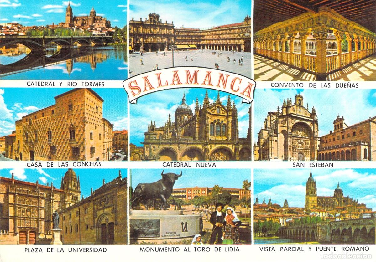 Postales: Postal de Salamanca de Vistas M&uacute;ltiples y Monumentos Hist&oacute;ricos