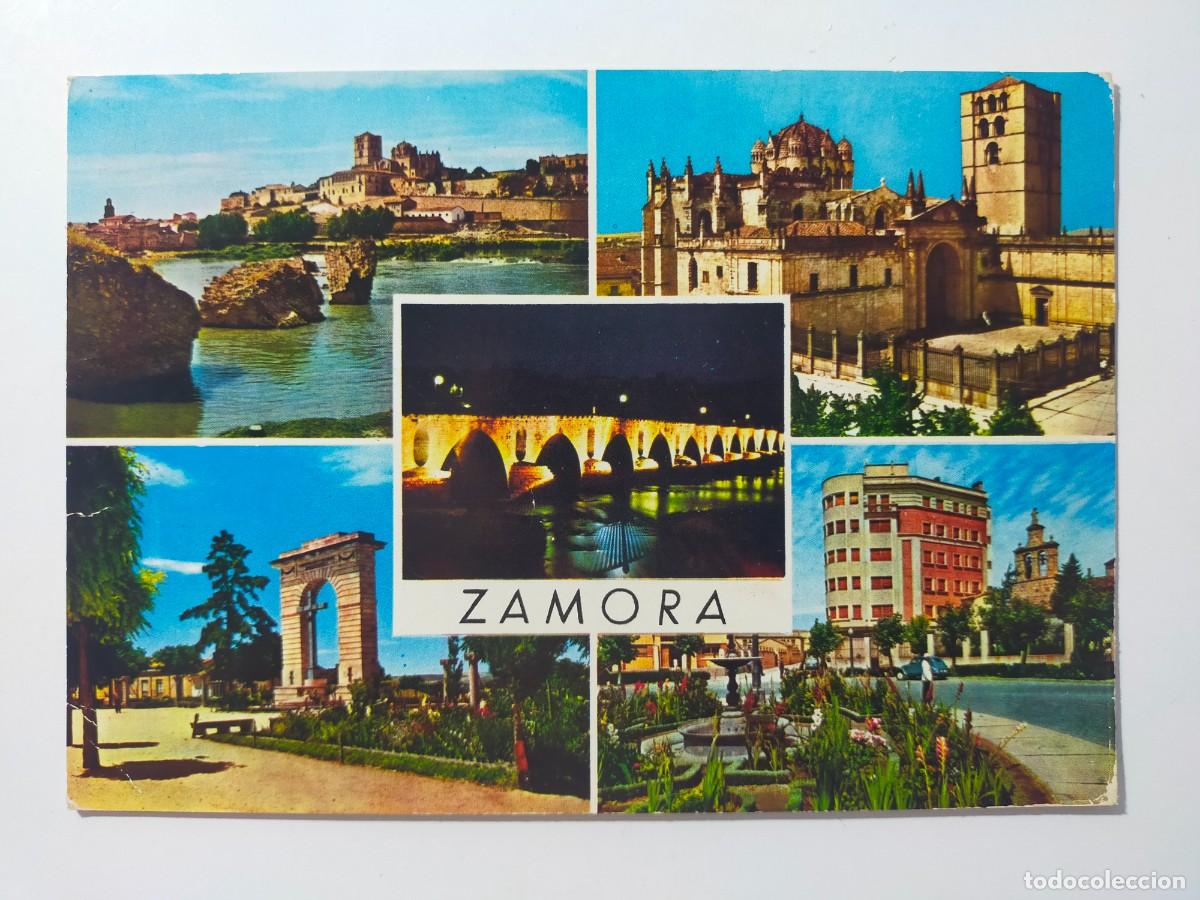 Postales: Postal ZAMORA: Diversas vistas - Edic Arribas - Circulada y escrita.