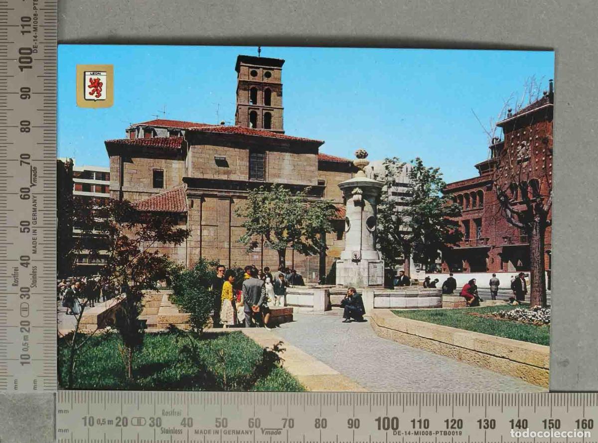 Postales: POSTAL. LEON Plaza San Marcelo, Vista parcial