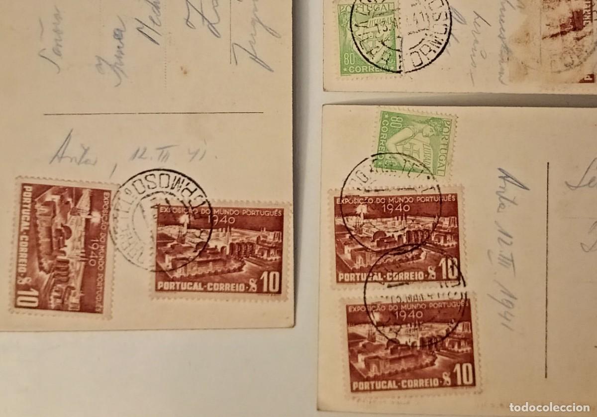 Postales: LOTE 3 POSTALES DE &Aacute;VILA, CIRCULADAS DESDE PORTUGAL (VILAR FORMOSO) A YUGOSLAVIA (ZAGREB). A&Ntilde;O 1941