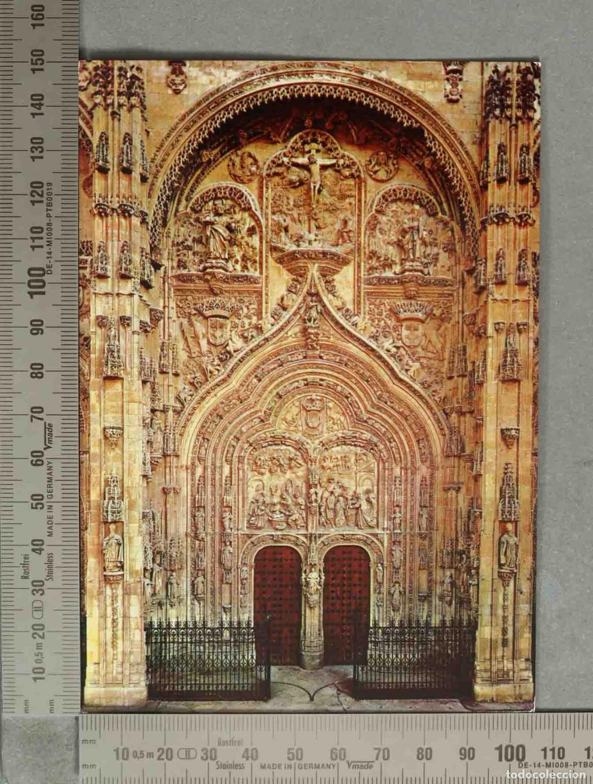 Postales: POSTAL. Catedral Nueva de Salamanca - Puerta del Nacimiento