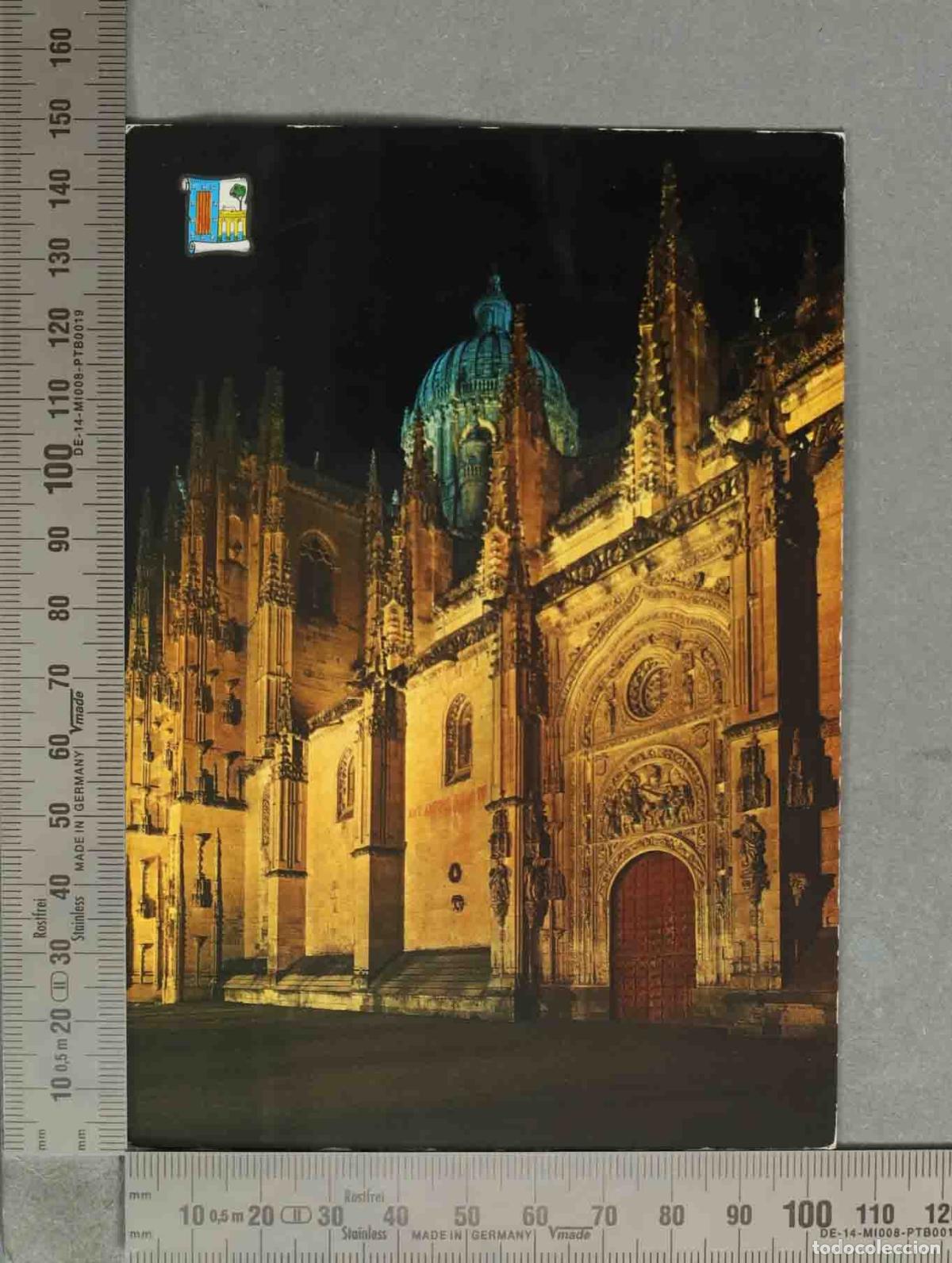 Postales: POSTAL. Salamanca - Catedral Nueva - Vista Nocturna