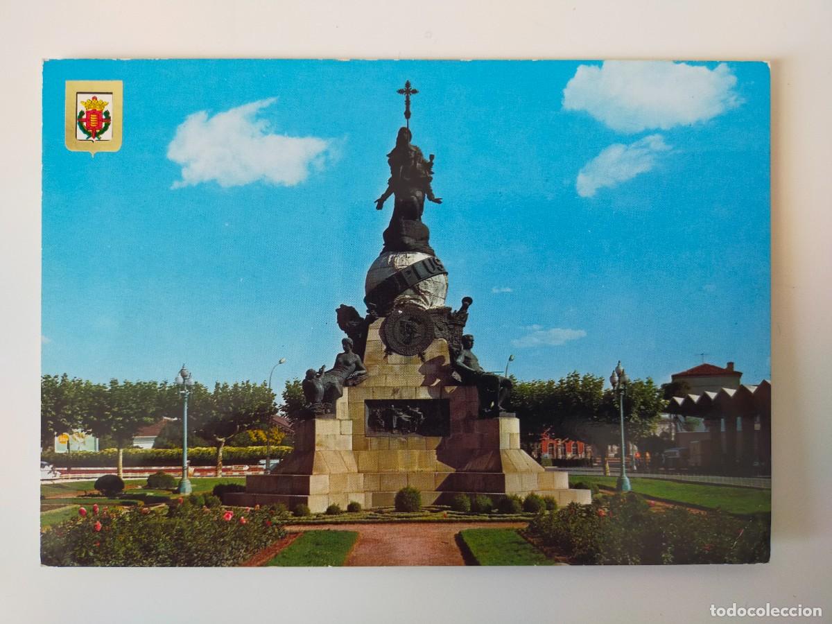 Postales: Postal VALLADOLID: Monumento a Crist&oacute;bal Col&oacute;n y Jardines - Edic FISA - Subirats Casanovas - Escrita