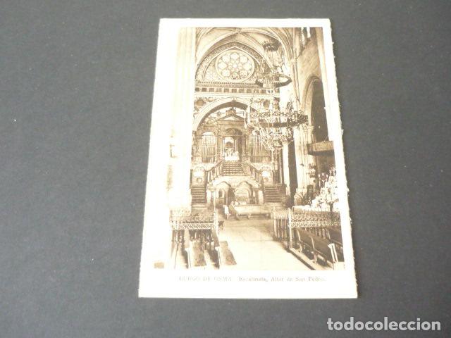 Postales: BURGO DE OSMA SORIA ESCALINATA ALTAR DE SAN PEDRO