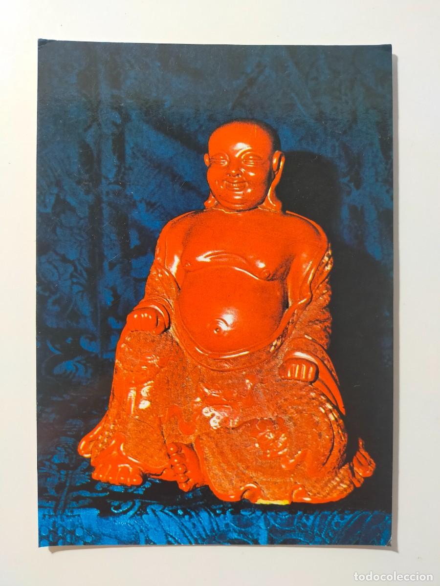 Postales: Postal VALLADOLID: Museo Oriental, Buda Laca roja - Sever Cuesta
