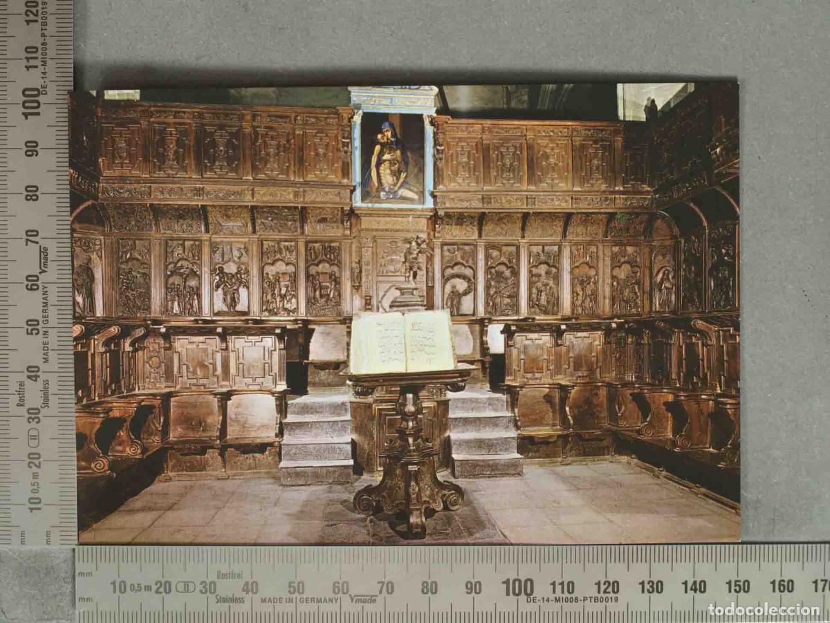 Postales: POSTAL. Belmonte - Siller&iacute;a del Coro de la Colegiata de San Bartolom&eacute;