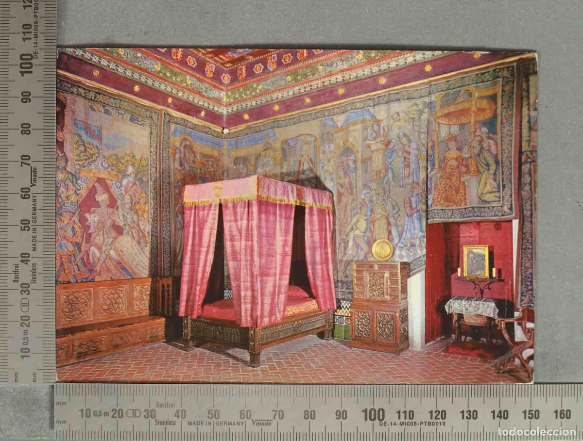 Postales: POSTAL. Segovia - Alc&aacute;zar - C&aacute;mara Regia o Dormitorio del Rey
