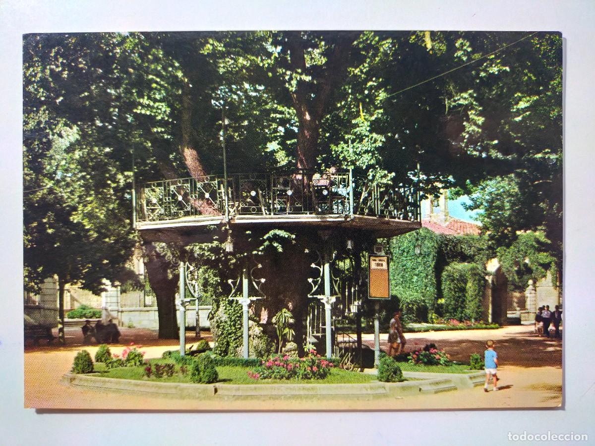 Postales: Postal SORIA: Alameda de Cervantes. &Aacute;rbol de la m&uacute;sica - Edic. Vistabella