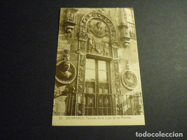 Postkarten: SALAMANCA FACHADA DE LA CASA DE LAS MUERTES ED. LIBRERIA A. GARCIA