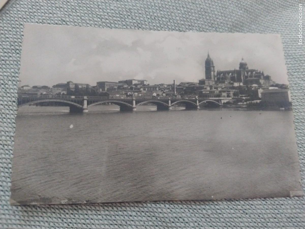 Postales: ANTIGUA POSTAL 47 SALAMANCA PUENTE NUEVO VISTA PARCIAL HELIOTIPIA ARTISTICA. SIN CIRCULAR