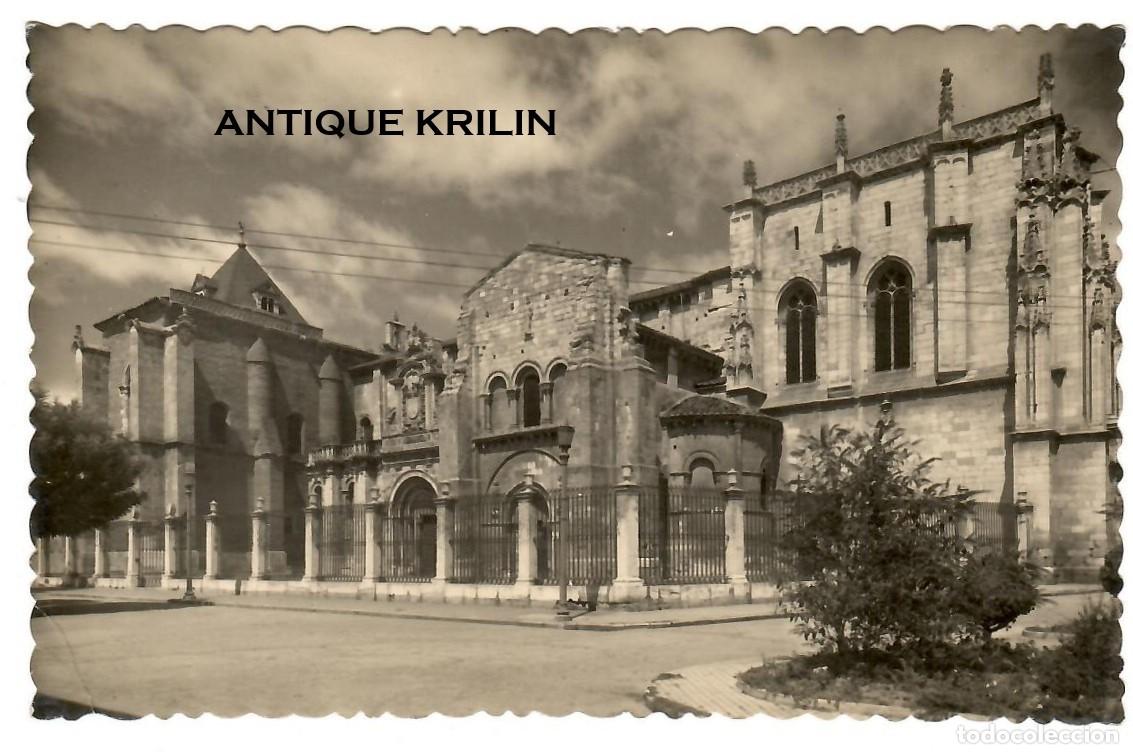 Postales: LEON N&ordm; 51 FACHADA PRINCIPAL BASILICA DE SAN ISIDRO / EDI. GARCIA GARRABELLA / SIN FRANQUEAR