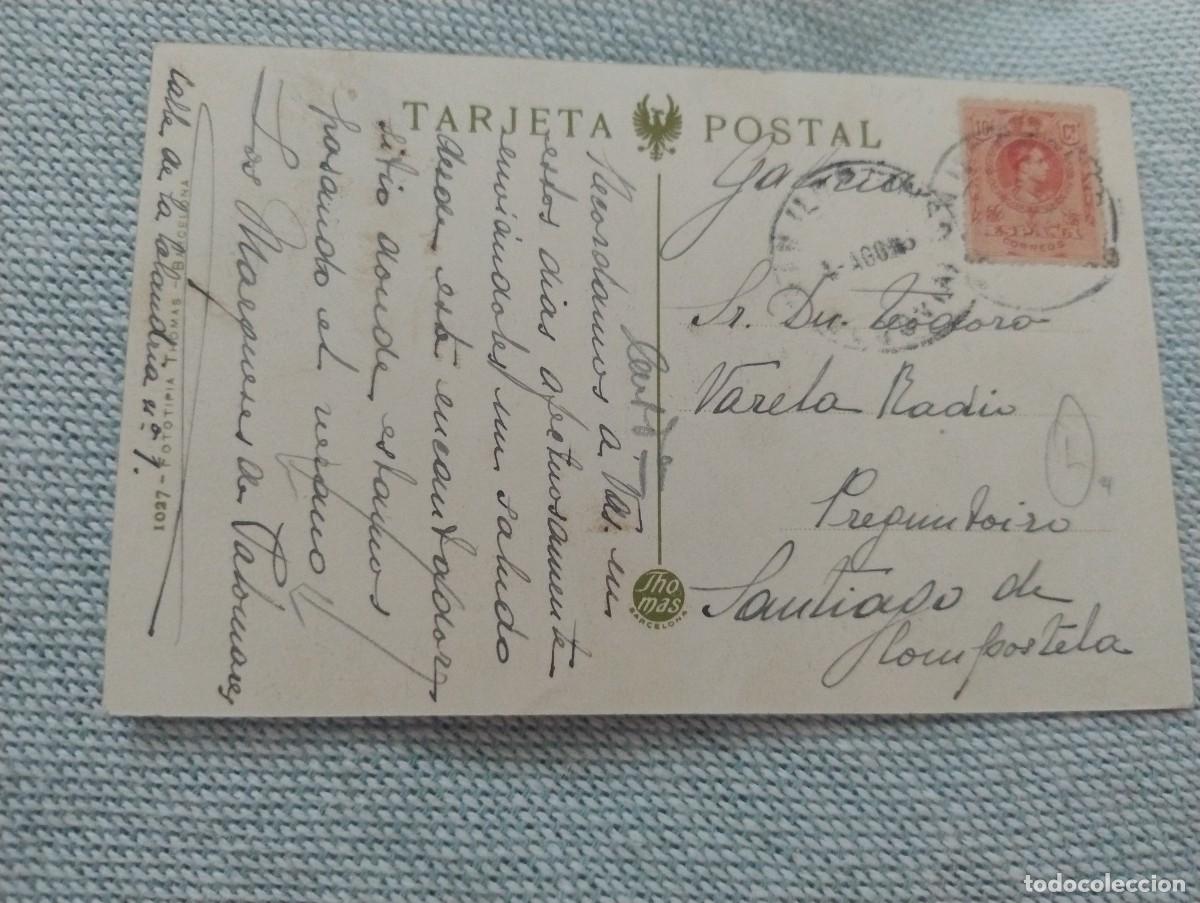 Postales: LA GRANJA. Fuente del Canastillo. Enviada con firma de los Marqueses de Palomares en 1916