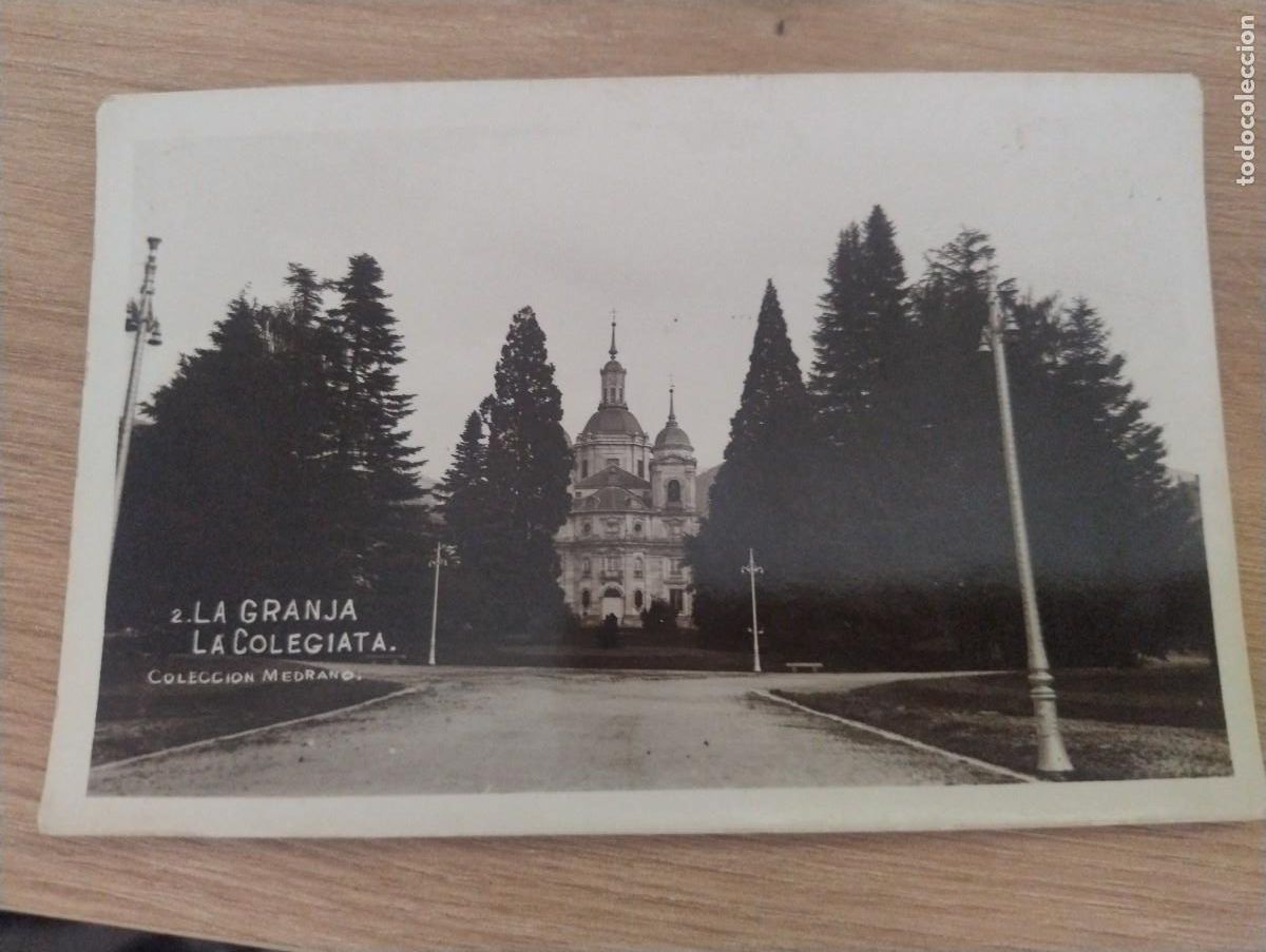 Postales: 2 LA GRANJA LA COLEGIATA. COLECCION MEDRANO. ACABADO FOTOGR&Aacute;FICO. SIN CIRCULAR,