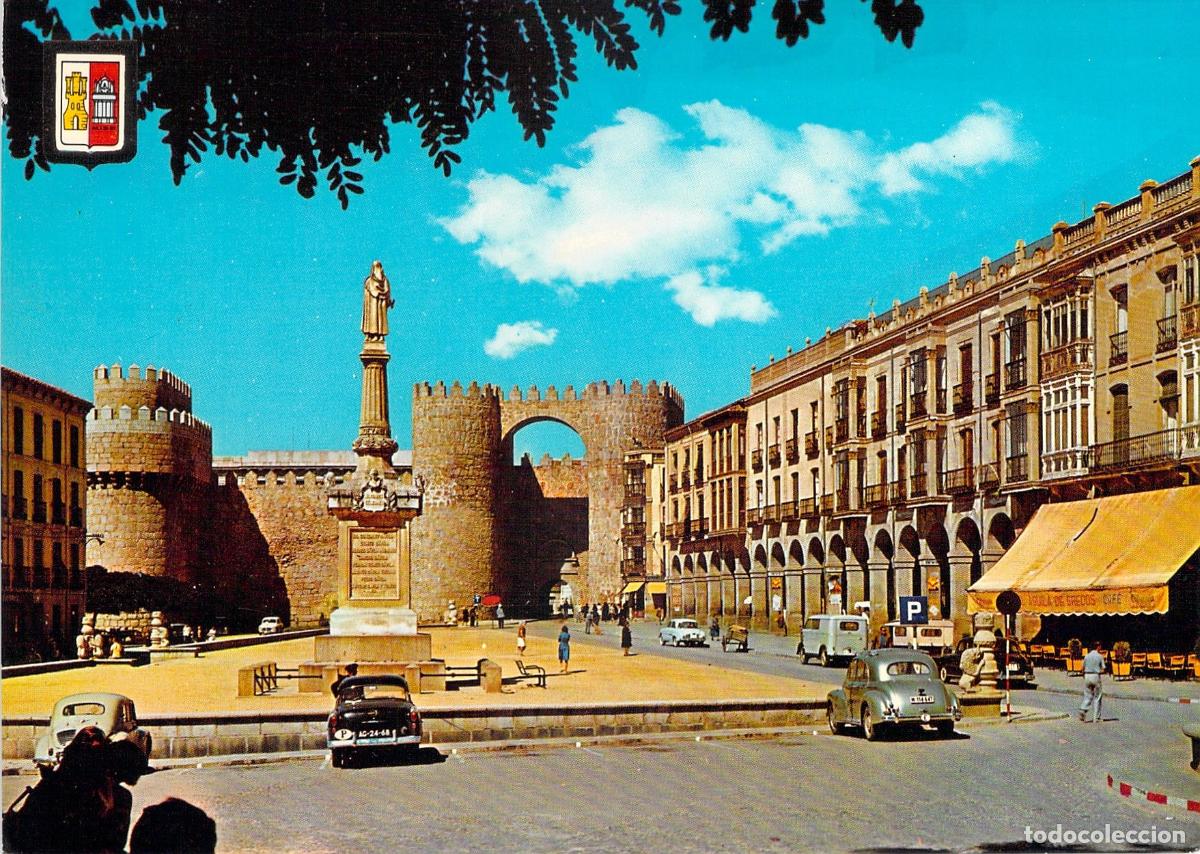 Postales: Postal de la Plaza de Santa Teresa de Jes&uacute;s en &Aacute;vila