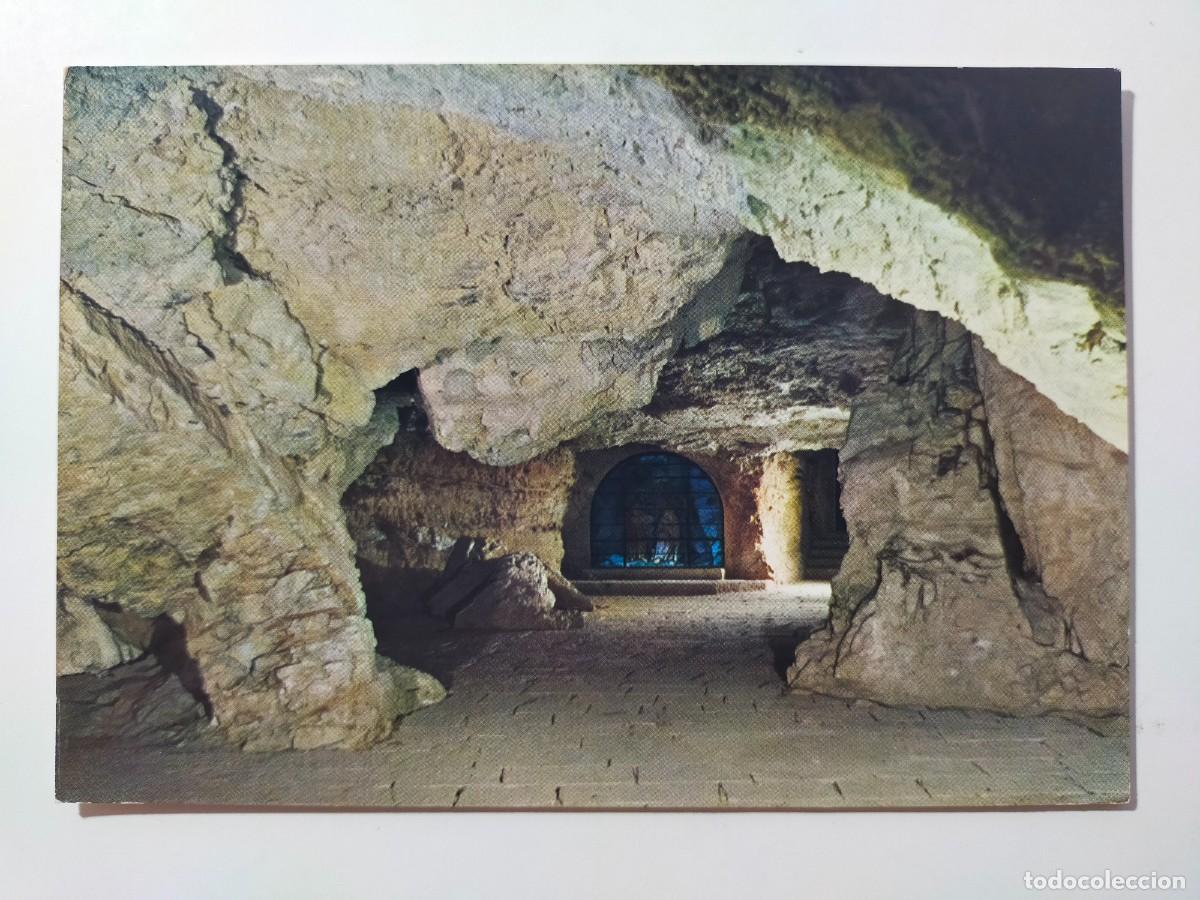Postales: Postal SORIA: Cueva de San Saturio - Edic. Vistabella - Circulada y escrita.