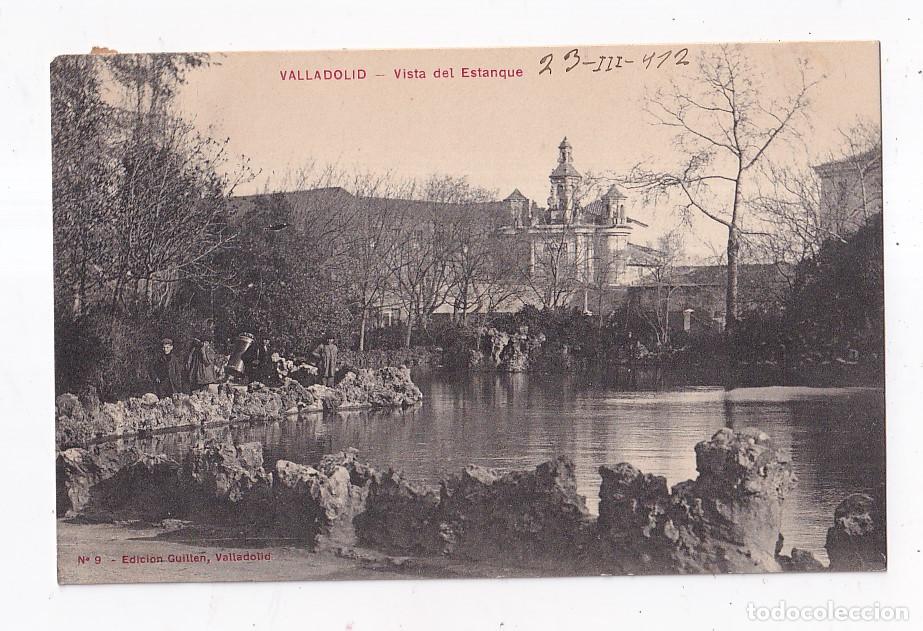 Postales: POSTAL. VALLADOLID. VISTA DEL ESTANQUE. CIRCULADA EN 1912