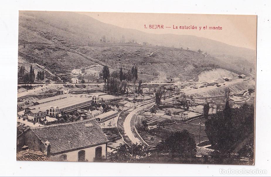 Postales: POSTAL. 1. B&Eacute;JAR. LA ESTACI&Oacute;N Y EL MONTE. SALAMANCA.