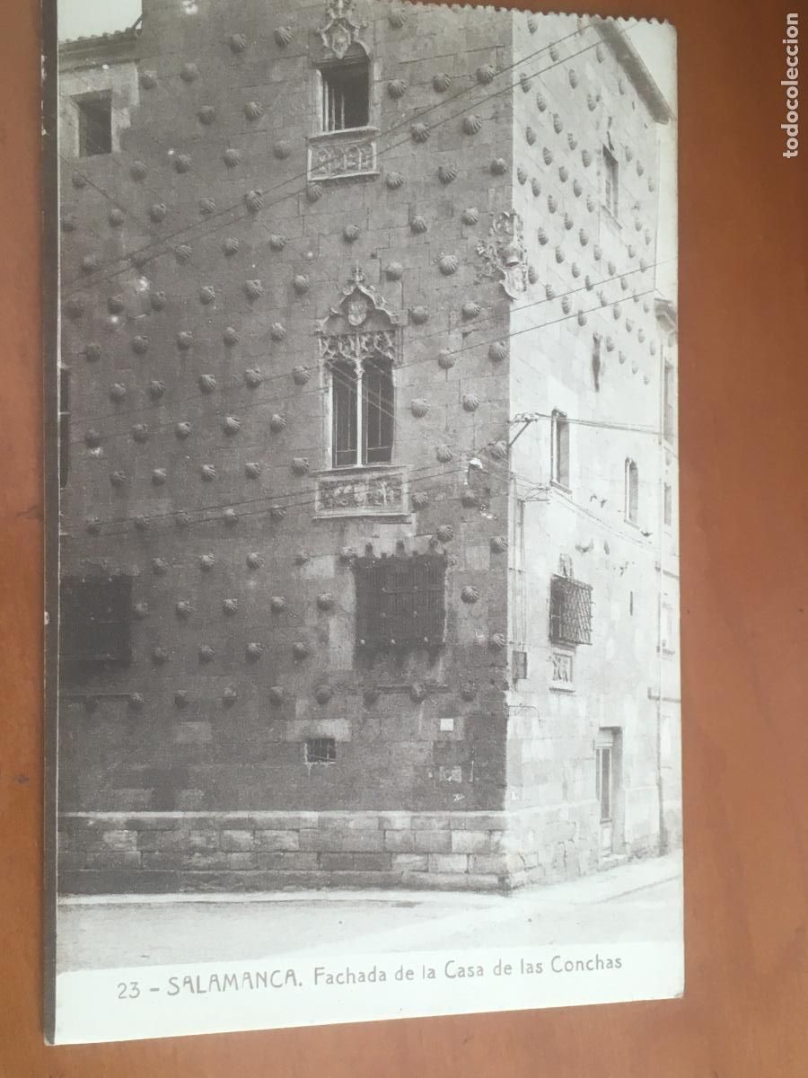 Postales: fachada de la casa de las conchas salamanca postal original circulada