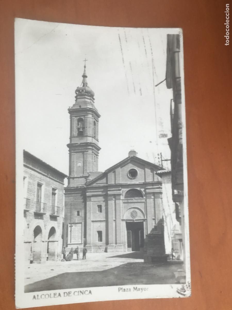 Postales: alcolea de cinca plaza mayor postal fotografica original circulada