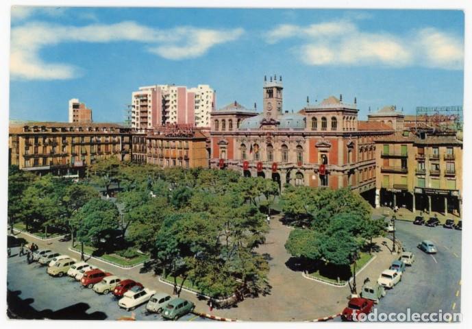 Postales: em04675 valladolid plaza mayor 1966 beascoa n&ordm;7507 sc citroen ami seat 600 gordini renault 4 2cv