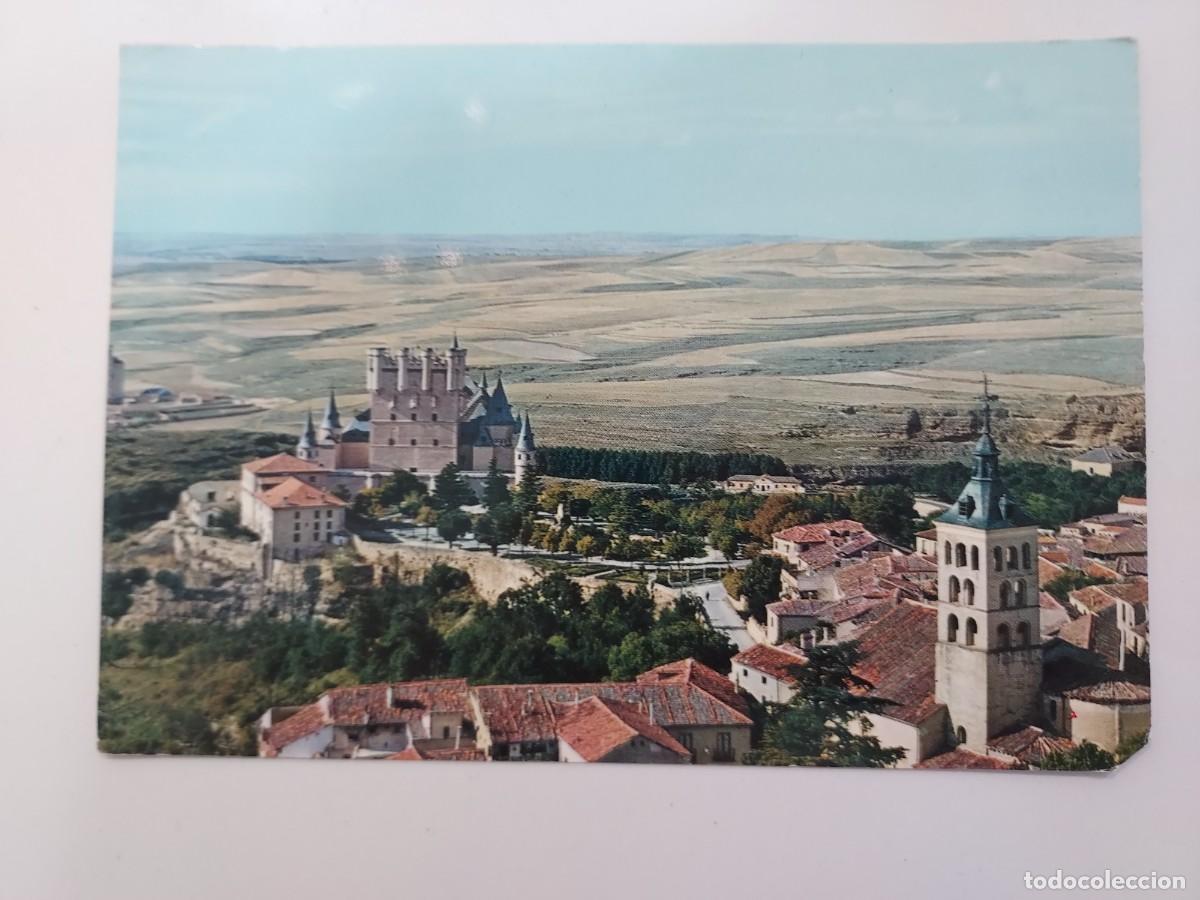 Postales: POSTAL SEGOVIA VISTA AEREA. 1963. SIN CIRCULAR. ALARDE ROYUELA