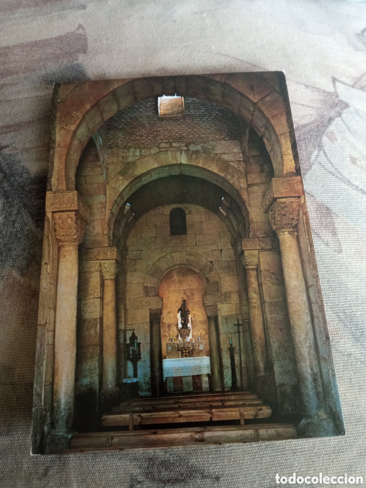 Postales: Antigua postal fotogr&aacute;fica, Zamora, Interior de San Pedro de la Nave, Ediciones Arribas