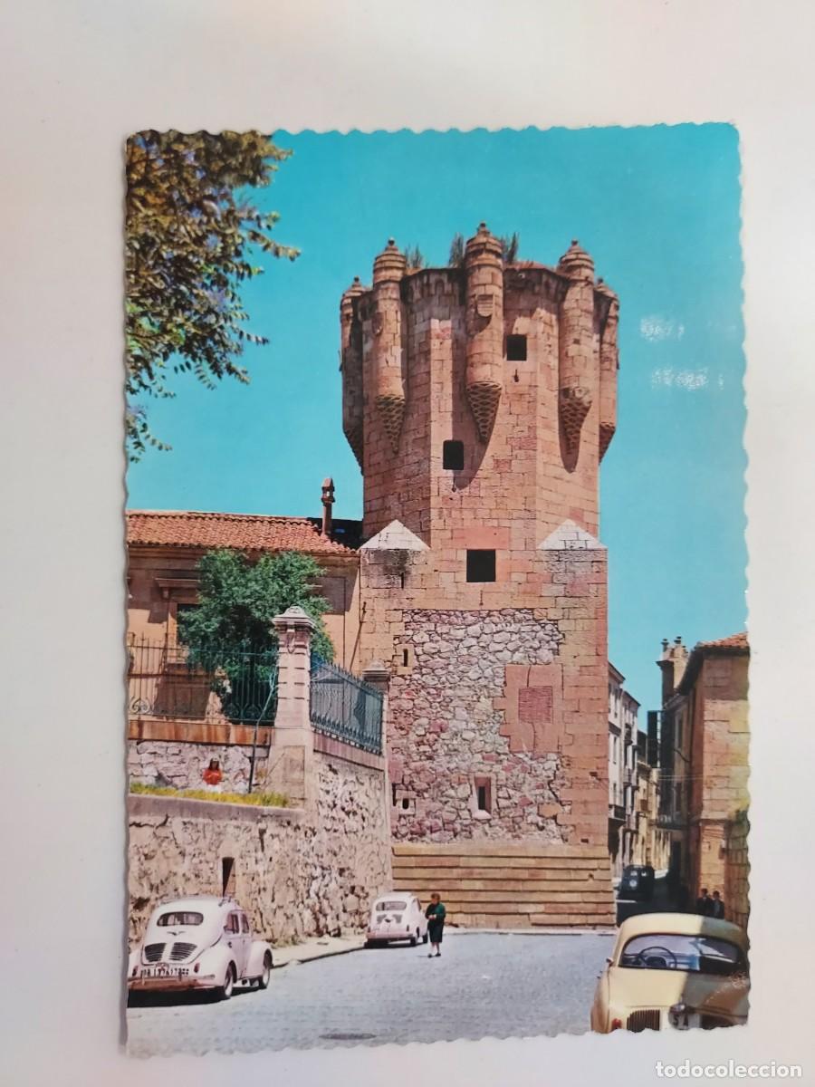 Postales: POSTAL SALAMANCA TORRE DEL CLAVERO. 1962. ESCRITA. VOLKSWAGEN ESCARABAJO SEAT 600