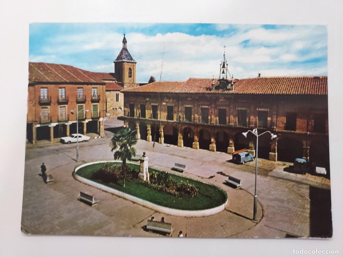 Postales: POSTAL BENAVENTE PLAZA DE ESPA&Ntilde;A Y JARDINES. 1969. SIN CIRCULAR. ZAMORA