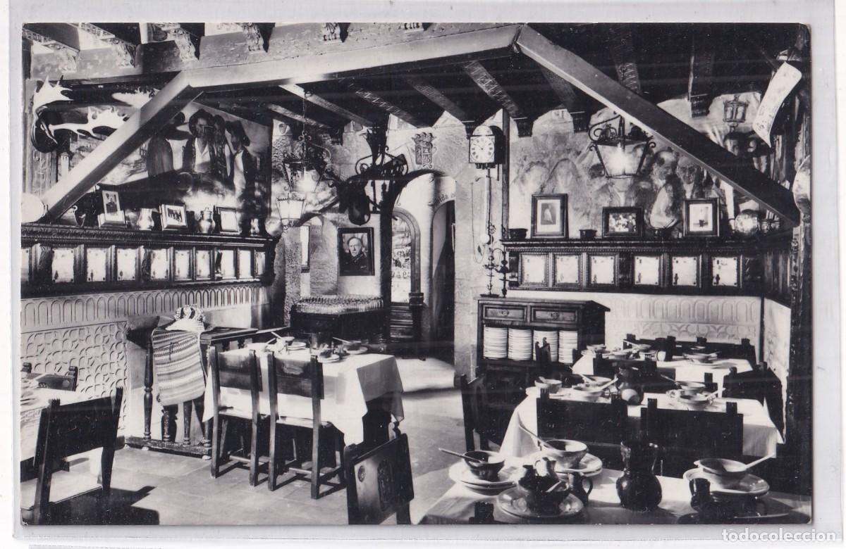 Postales: n&ordm; 4 Segovia. Mes&oacute;n de C&aacute;ndido. Comedor de Enrique el IV. Circulada.
