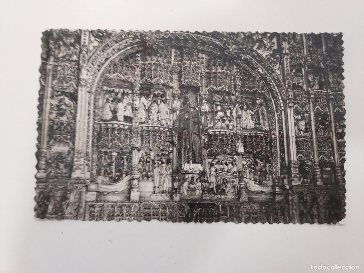 Postales: POSTAL BURGOS RETABLO DE SAN NICOLAS. A&Ntilde;OS 1940 1950. SIN CIRCULAR. SICILIA
